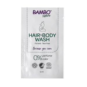 Șampon și gel de duș fără lacrimi Bambo Nature For Kids 5 ml
