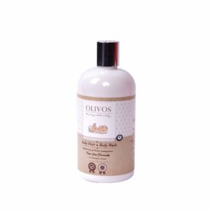 Șampon și gel de duș fără lacrimi pentru bebeluși Olivos 400 ml