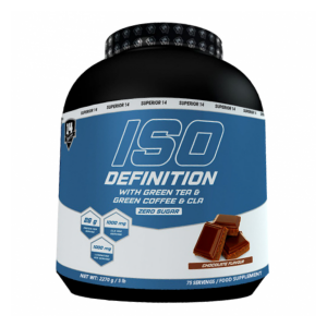 Superior14 Iso Definition Chocolate 2.2 kg | Mix proteic din zer cu ceai verde, cafea verde & CLA