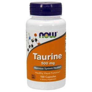 NOW Taurine 500 mg, 100 Caps | Taurină