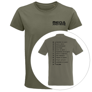Tricou Mega Proteine Dependent de Sport kaki