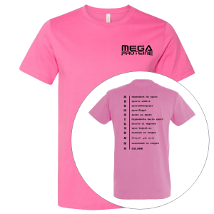 Tricou Mega Proteine Dependent de Sport roz