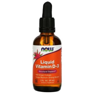 NOW Liquid Vitamin D-3 400 IU, 59 ml | Vitamina D3 lichida