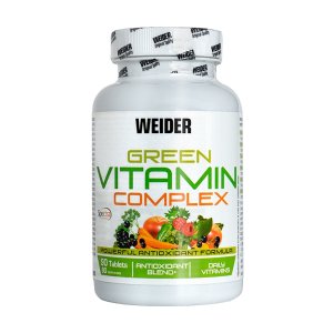 Weider Green Vitamin Complex 90 Tabs | Formulă cu vitamine & antioxidanți