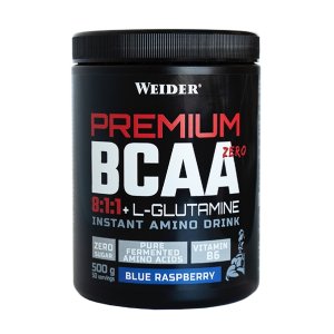 Weider Premium BCAA Zero 8:1:1 + L-Glutamine Blue Raspberry 500 g | Aminoacizi pudra