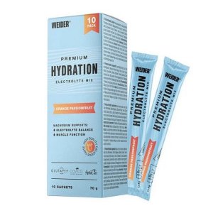 Weider Premium Hydration Orange Passionfruit 10 x 7 g | Bautura instant cu electroliti pentru hidratare