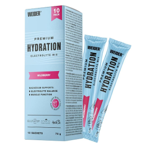 Weider Premium Hydration Wildberry 10 x 7 g | Bautura instant cu electroliti pentru hidratare