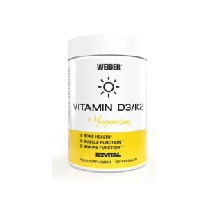 Weider Vitamin D3 / K2 + Magnesium 120 Caps | Vitaminele D3 si K2 + Magneziu