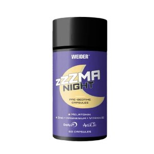 Weider ZZZMA Night 60 Caps | Formula de noapte cu melatonina, zinc, magneziu & vitamina B6 (ZMA)
