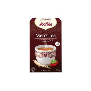 Yogi Tea Men's Tea | Ceai organic de ghimbir, ginseng & chili | 17 plicuri