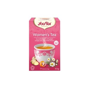 Yogi Tea Women's Tea | Ceai organic de ghimbir, coaja de portocala & flori de musetel | 17 plicuri