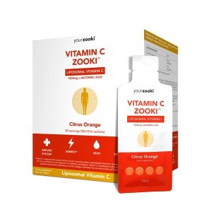 YourZooki Vitamin C 1000 mg Citrus Orange 30 x 15 ml | Vitamina C lipozomala